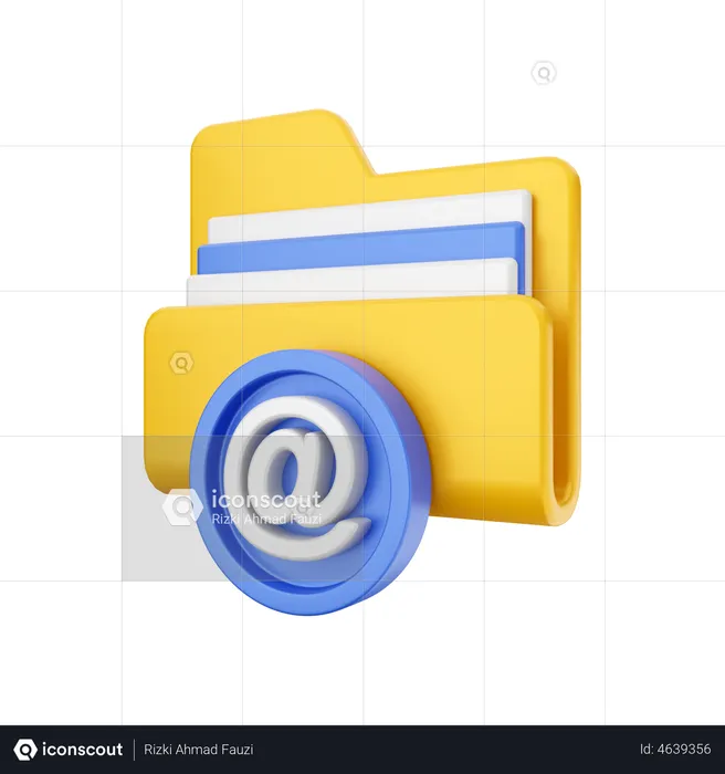 Email Folder  3D Illustration