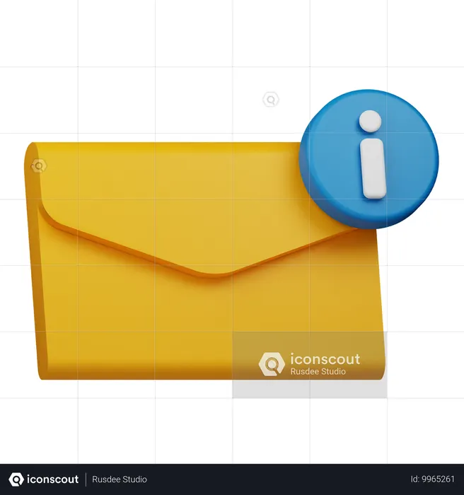 Email Info  3D Icon