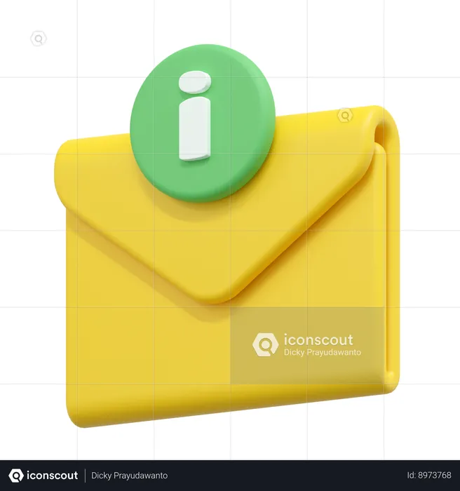 Email information  3D Icon