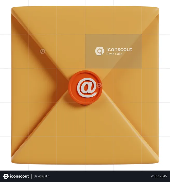 Email Interface Icon Design  3D Icon