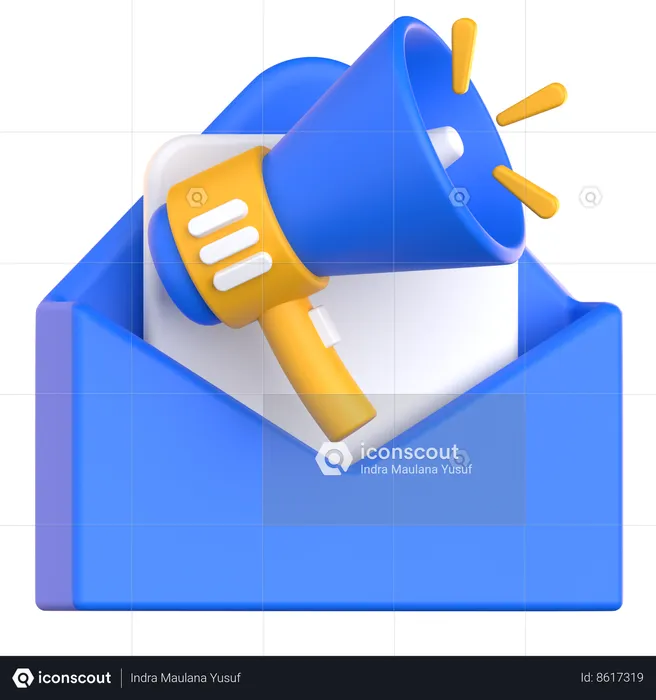 Marketing de email  3D Icon