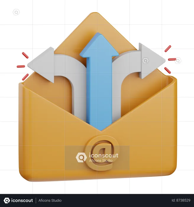 Publicité par e-mail  3D Icon