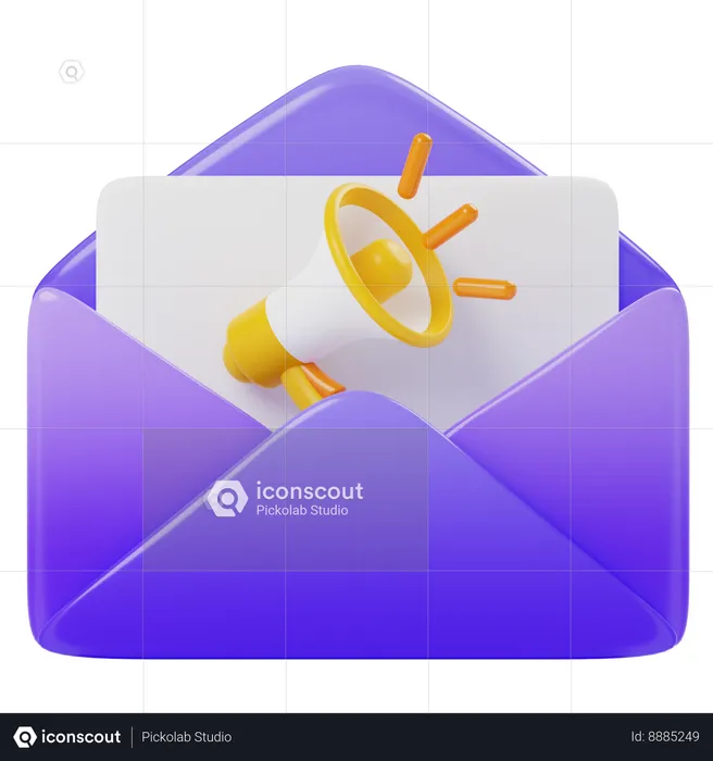 Publicité par e-mail  3D Icon