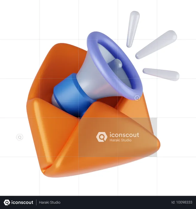 メールマーケティング  3D Icon