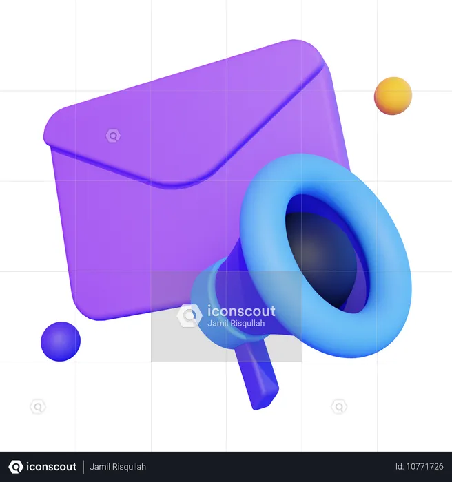 이메일 마케팅  3D Icon