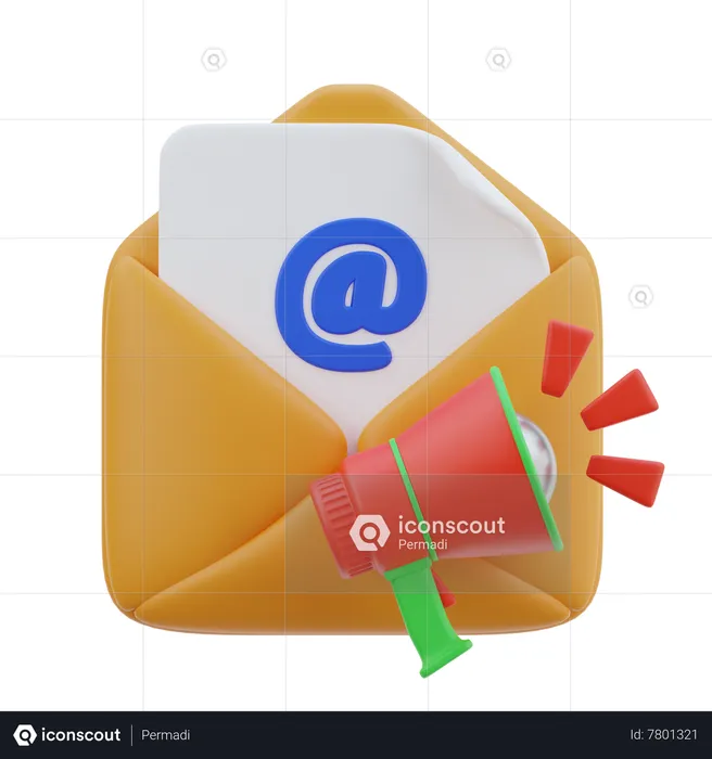 Email Marketing  3D Icon