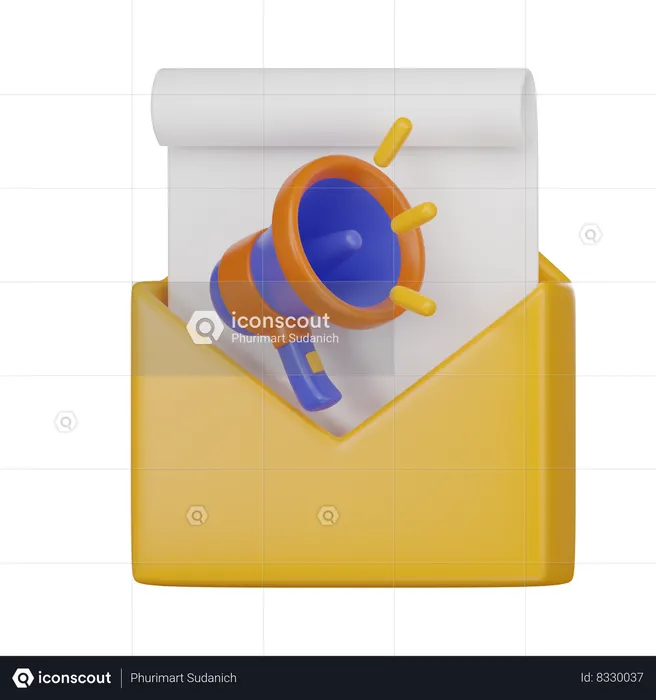 Email Marketing  3D Icon