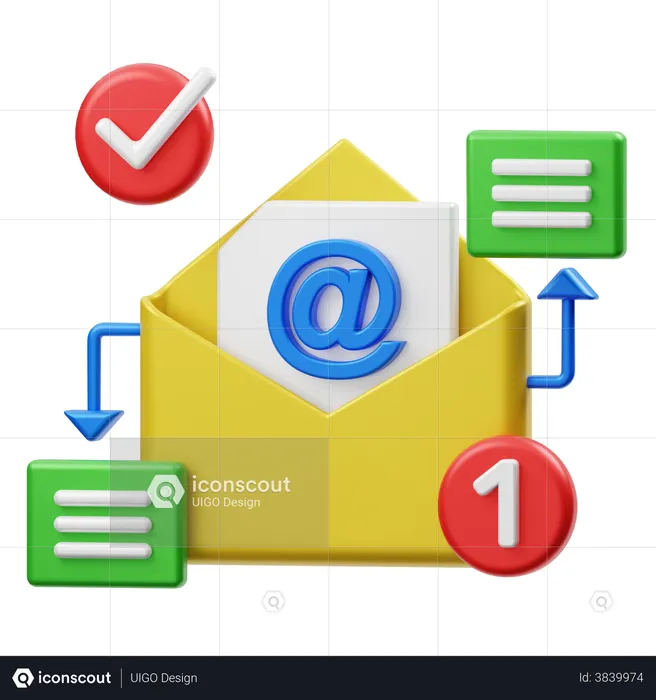 Email Marketing  3D Illustration