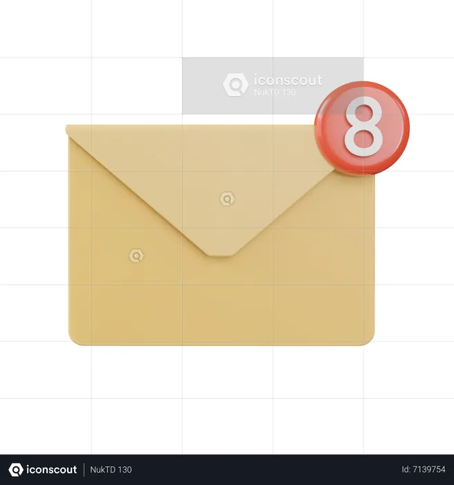 Email Notification  3D Icon