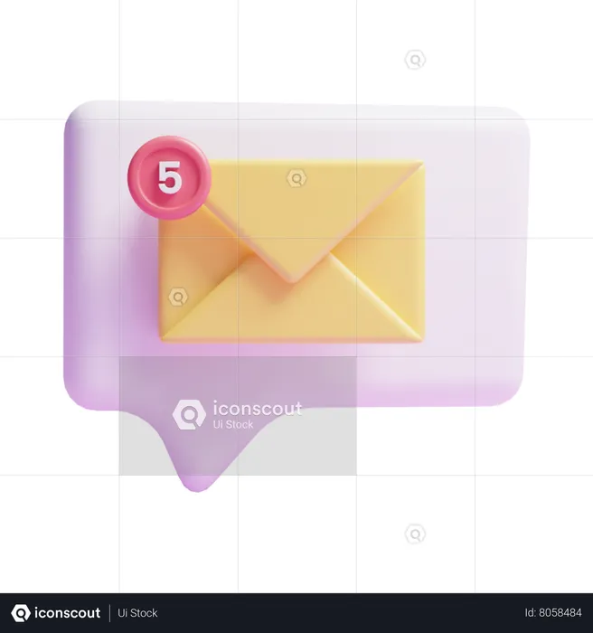 Email Notification  3D Icon