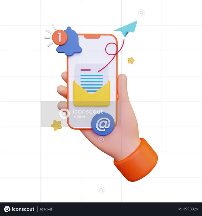 Email Notification  3D Illustration