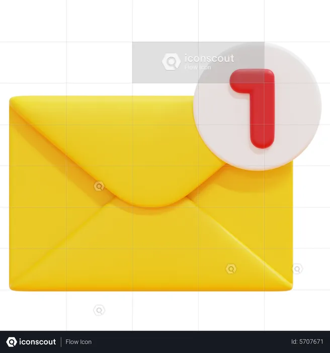 Email Notification  3D Icon