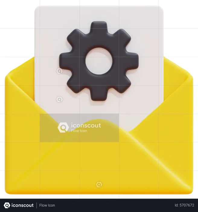 Email Option  3D Icon