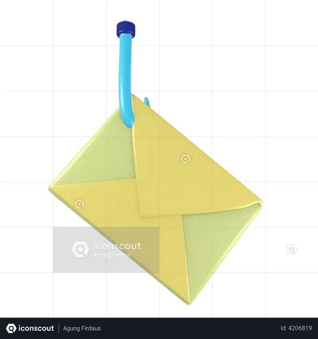 Email Phishing  3D Illustration