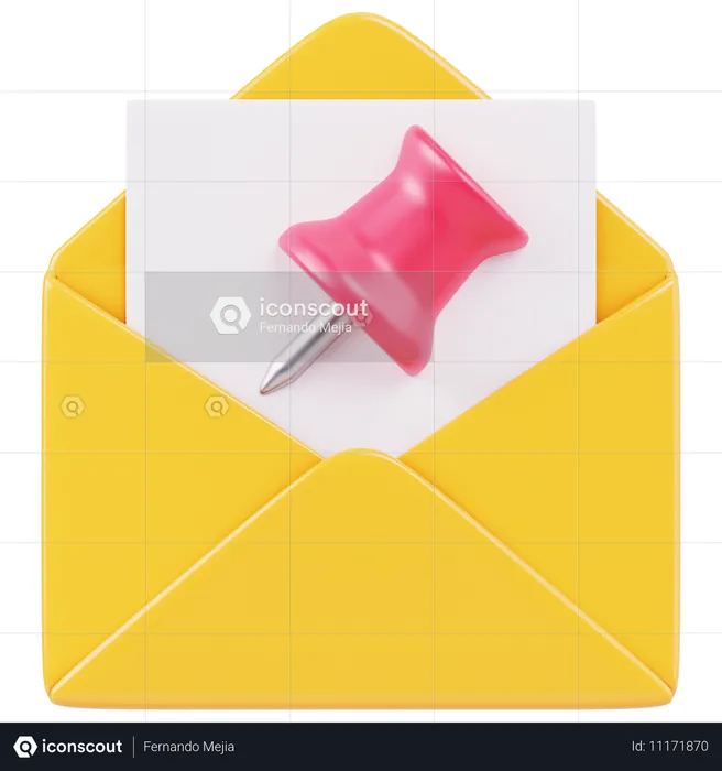 Email Picked  3D Icon