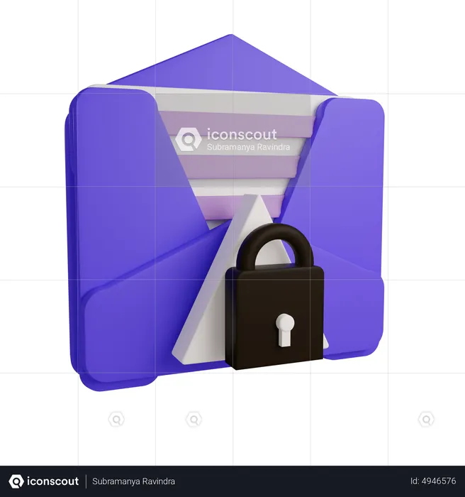 Privacidade de e-mail  3D Icon