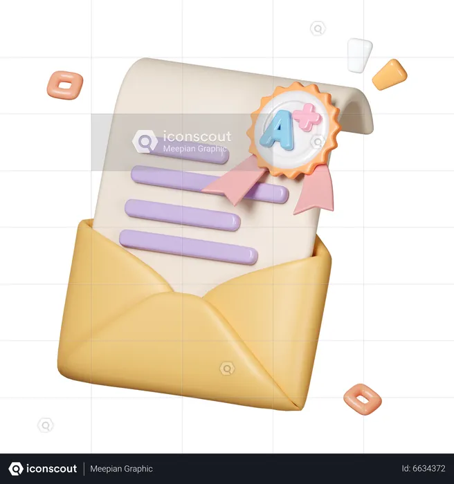 E-mail de resultado  3D Icon