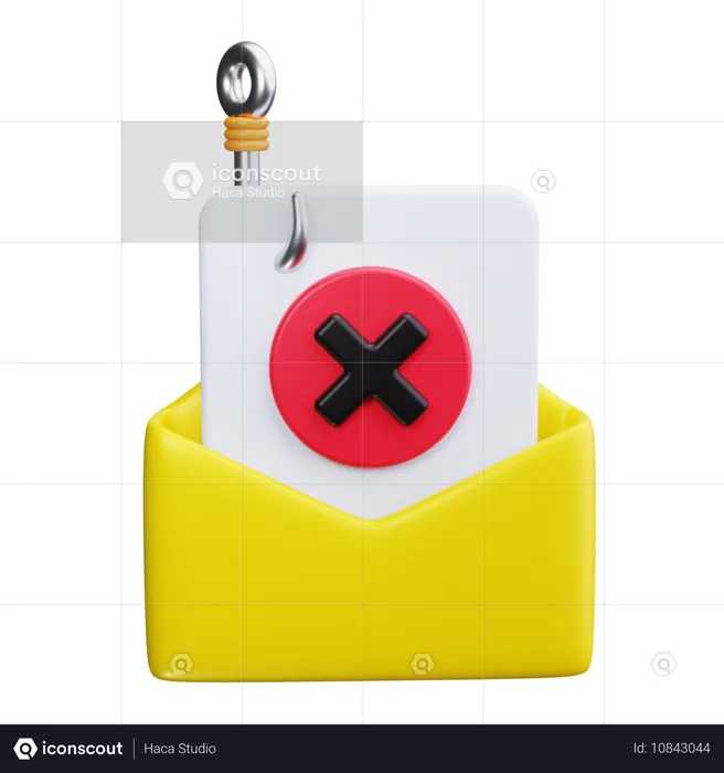 Email Scam  3D Icon