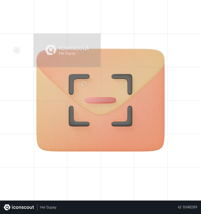 Email Scan  3D Icon