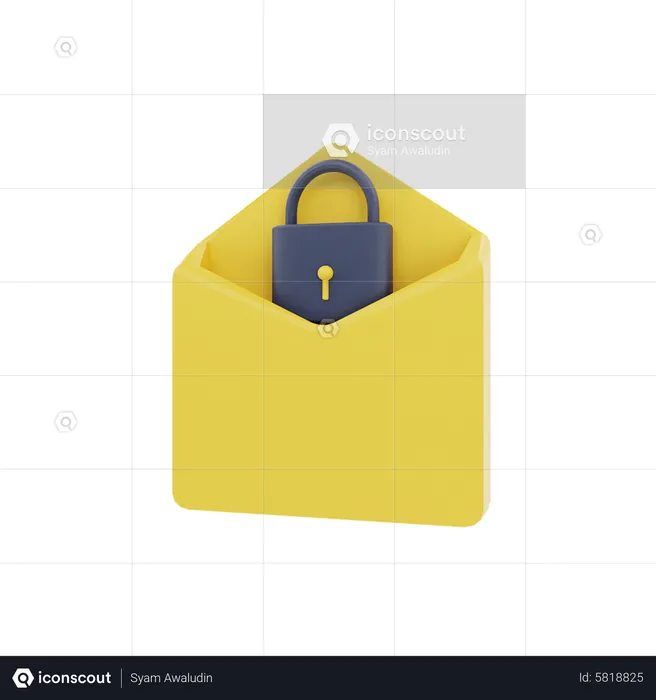 Email Security  3D Icon