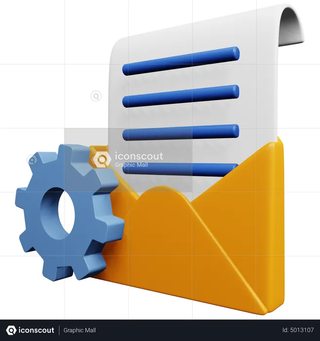Email Setting  3D Icon