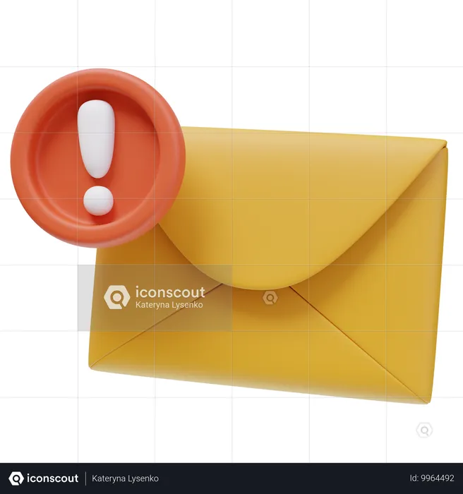 Spam de e-mail  3D Icon