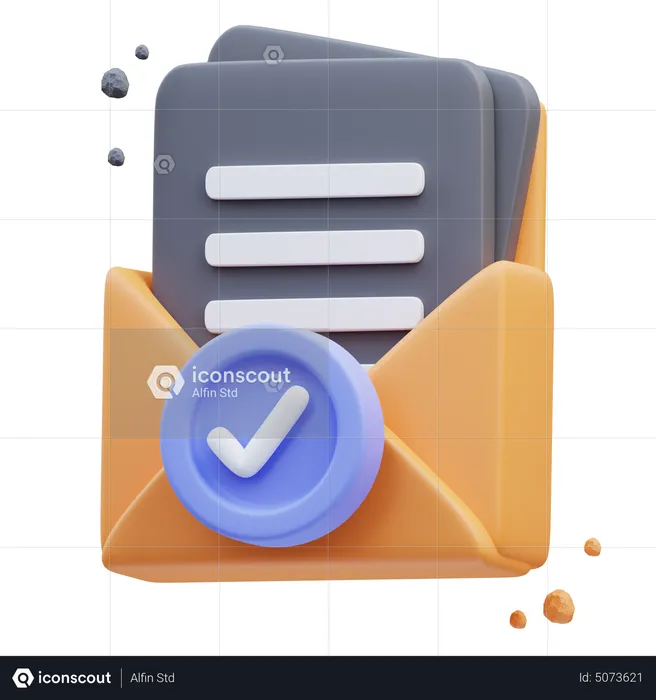 Verificação de e-mail  3D Icon