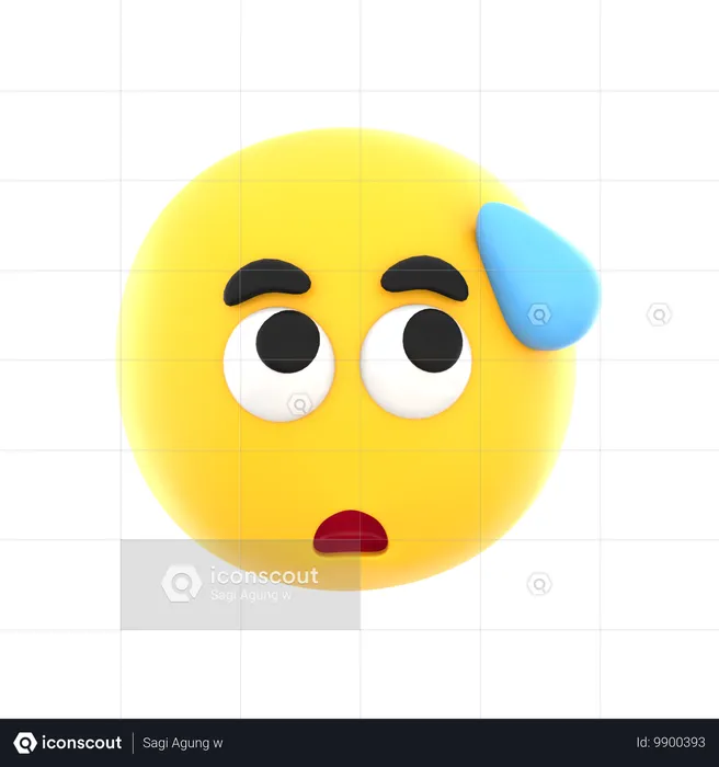 Emoji embarrassant Emoji 3D Icon