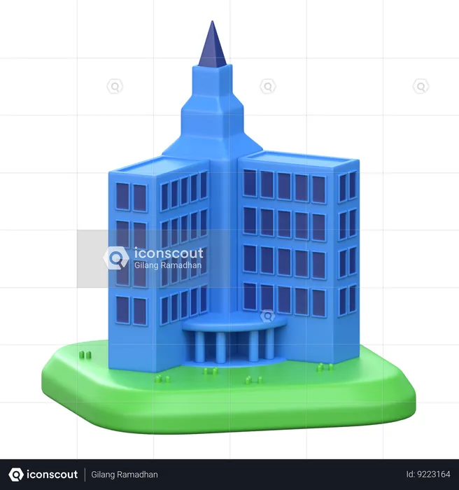 Embassy Building  3D Icon