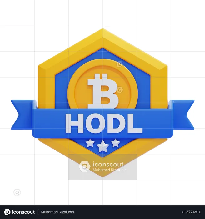 Distintivo de bitcoin  3D Icon