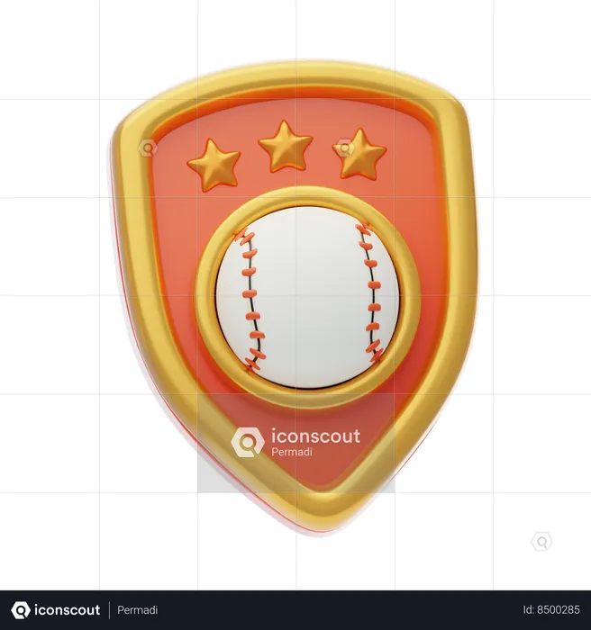 Emblema de beisebol  3D Icon