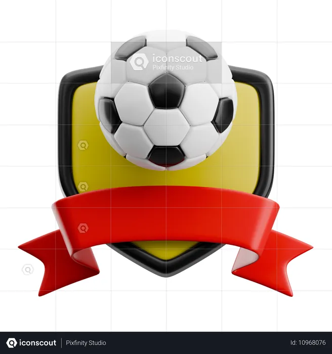 Emblema del campeonato de fútbol  3D Icon