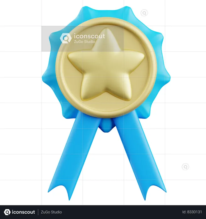 Distintivo de estrela  3D Icon