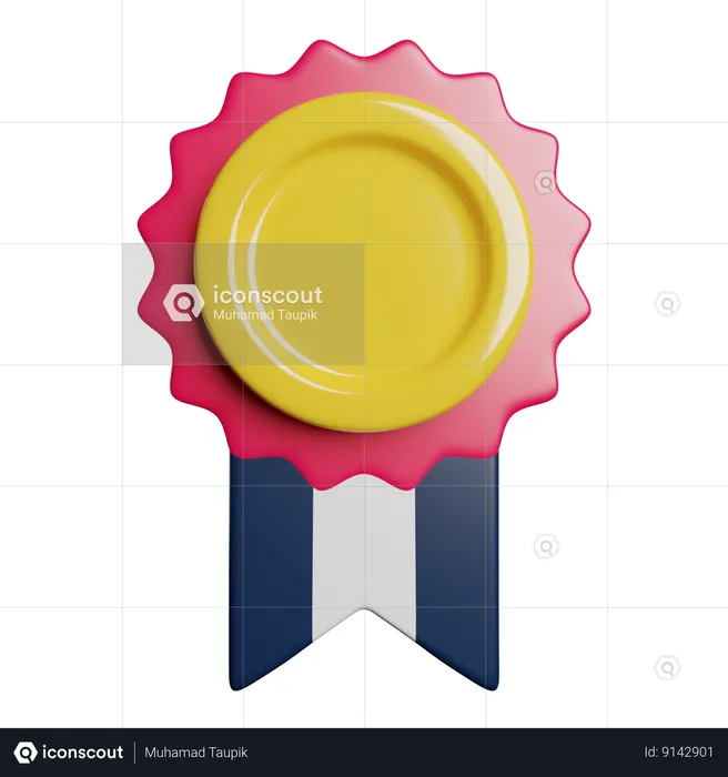 Distintivo de estrela  3D Icon