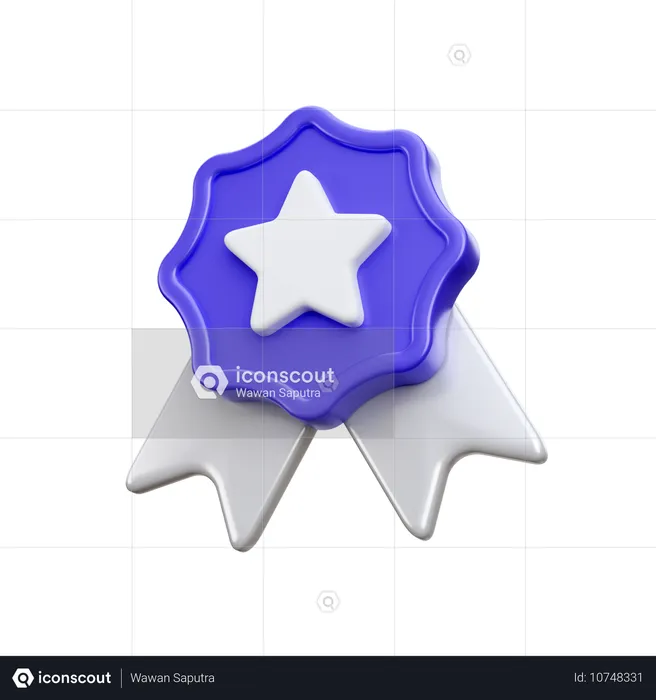 Distintivo de estrela  3D Icon