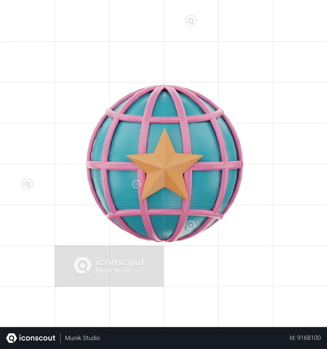 Selo global  3D Icon