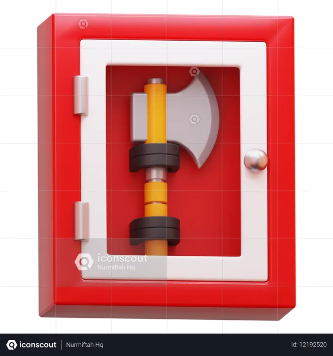 Emergency Axe Box  3D Icon