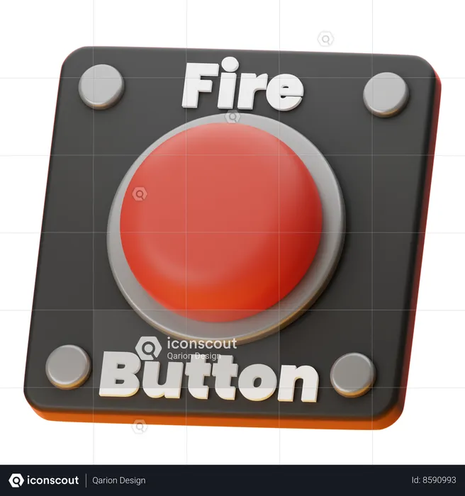 EMERGENCY BUTTON  3D Icon