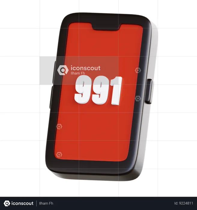 Emergency Call  3D Icon