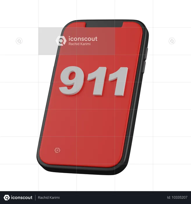 Emergency Call  3D Icon