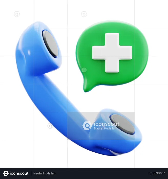 Emergency Call  3D Icon