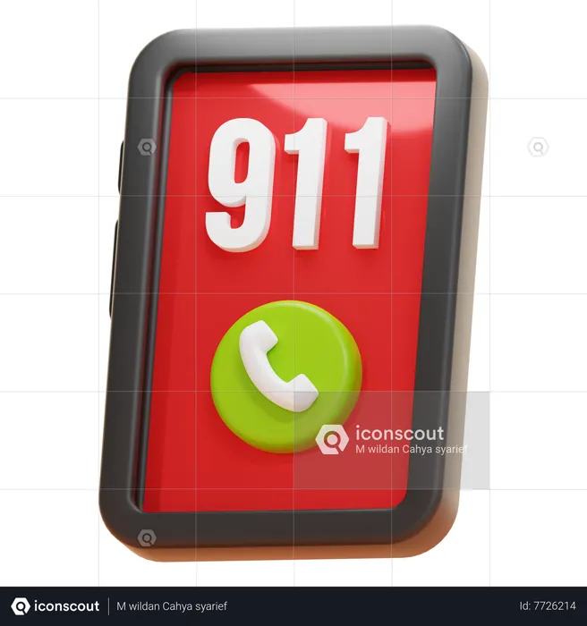 EMERGENCY CALL  3D Icon