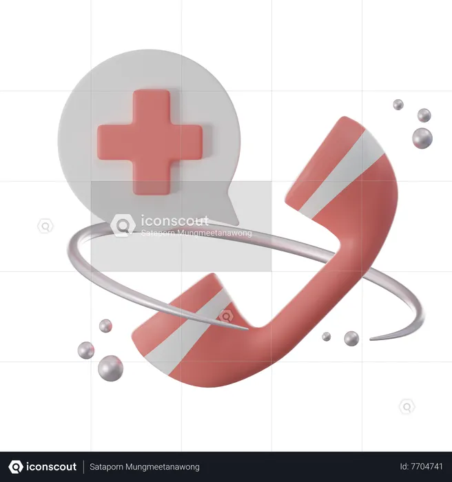 Emergency Call  3D Icon