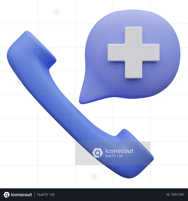 Emergency Call  3D Icon