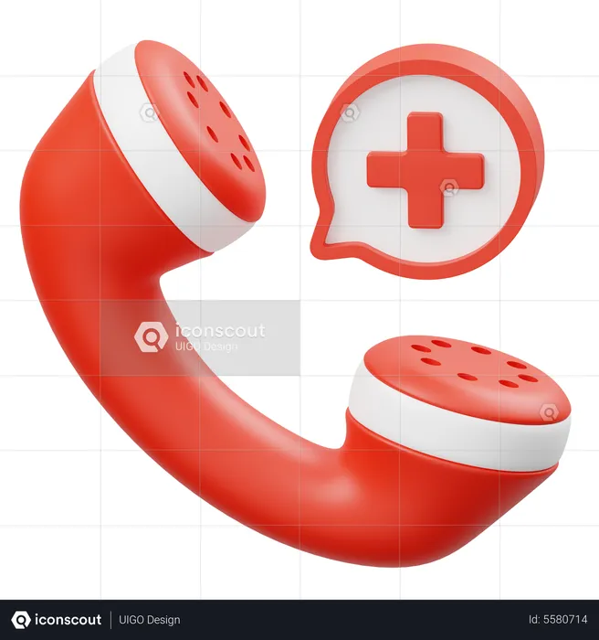 Emergency Call  3D Icon