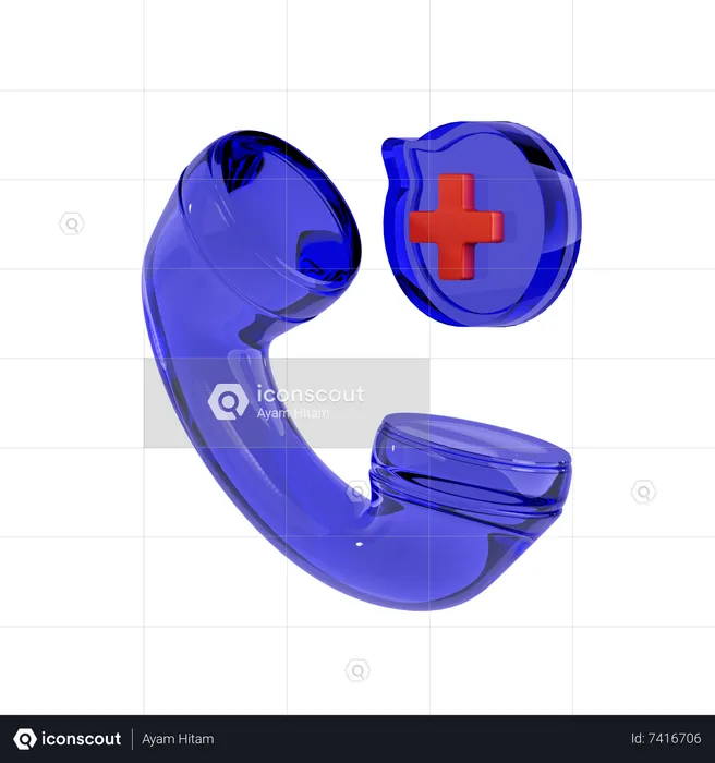 Emergency Call  3D Icon