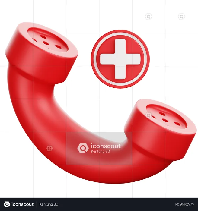 Emergency Call  3D Icon