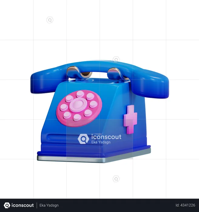 Emergency Call  3D Illustration