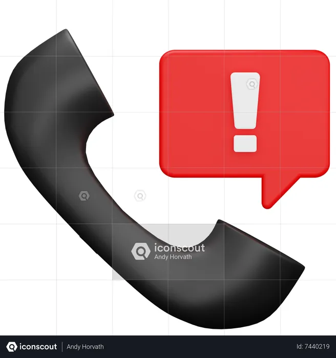 Emergency Helpline  3D Icon