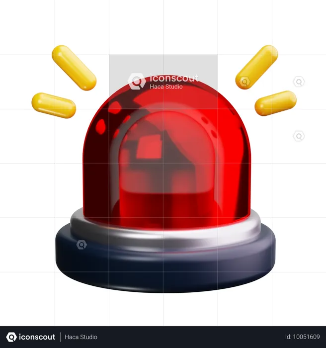 Emergency Light  3D Icon